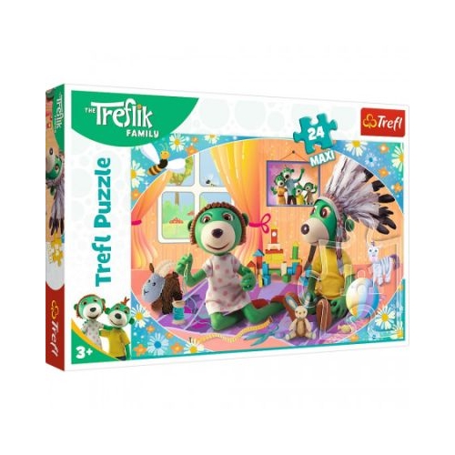 Puzzle 24 Maxi Treflik Familia fericita Trefl
