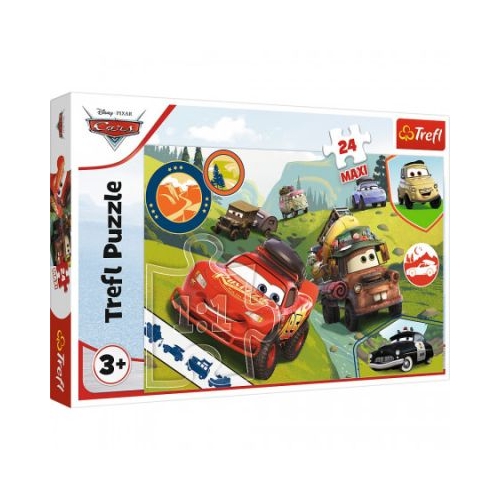 Puzzle 24 Maxi Cars Masinutele fericite Trefl