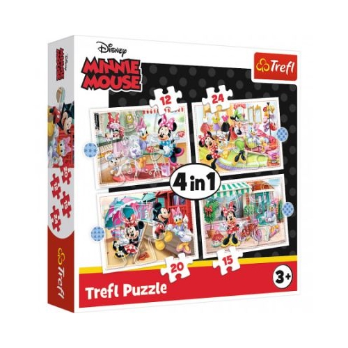 Puzzle 4-in-1 Minnie Mouse si prietenii ei Trefl