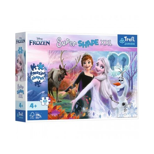 Puzzle Primo Super shape XXL 60 Disney. Frozen Surorile dansatoare Trefl