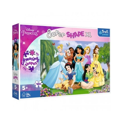 Puzzle Primo Super shape XXL 104 Disney. Printese in gradina Trefl