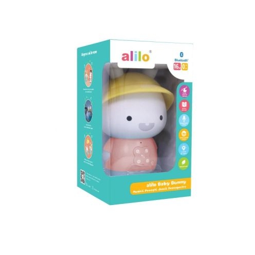 Iepuras interactiv cu povesti si cantece roz RO/EN Alilo Baby Bunny