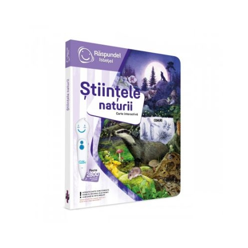 Carte interactiva Stiintele naturii. Aventuri prin natura Raspundel Istetel