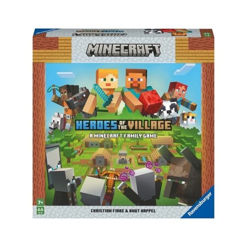 Joc de societate pentru copii de la 7 ani multilingv inclusiv RO Minecraft Heroes of the Village