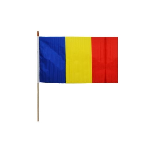 Steag Panza cu suport de lemn Romania 30x45 cm