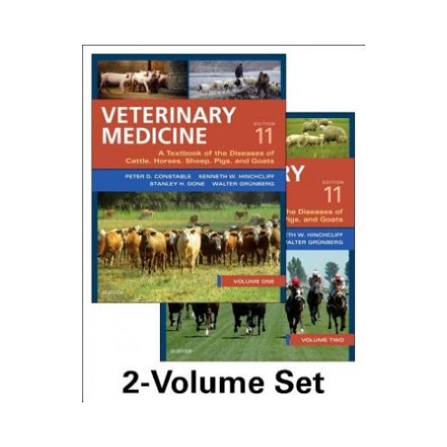 Veterinary Medicine A textbook of the diseases of cattle horses sheep pigs and goats two-volume set - Peter D. Constable