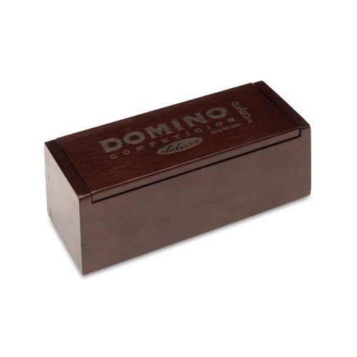 Joc Domino Clasic Premium in caseta lemn 28 piese cu insertie de metal Cayro