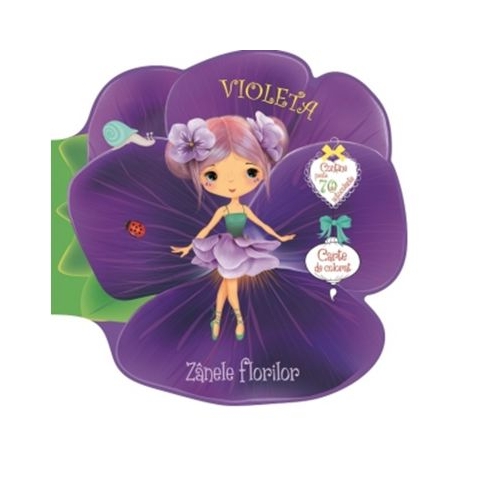 Violeta. Carte de colorat
