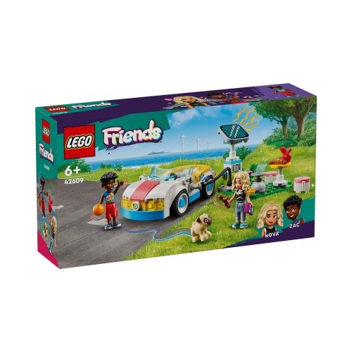 LEGO Friends Masina electrica si statie de incarcat 42609 170 piese