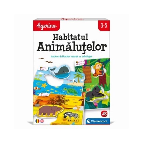 Joc educativ Agerino Habitatul animalutelor