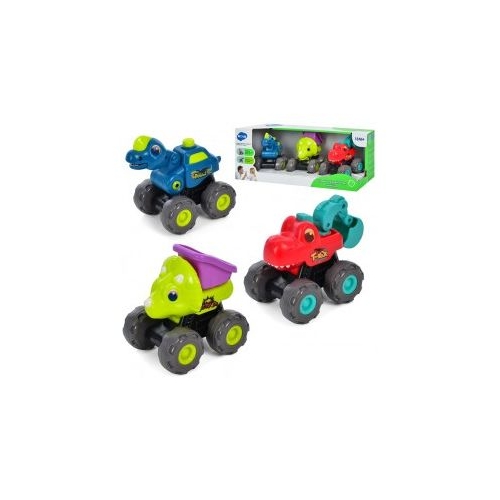 Set vehicule dinozauri cu sistem pull-back