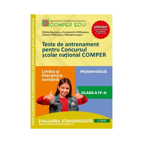 Teste de antrenament pentru Concursul scolar national COMPER Limba si literatura romana. Matematica. Clasa 4 - Ofelia Boerescu