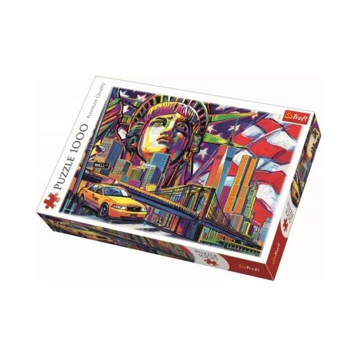 Puzzle 1000 piese Londra in culori Trefl