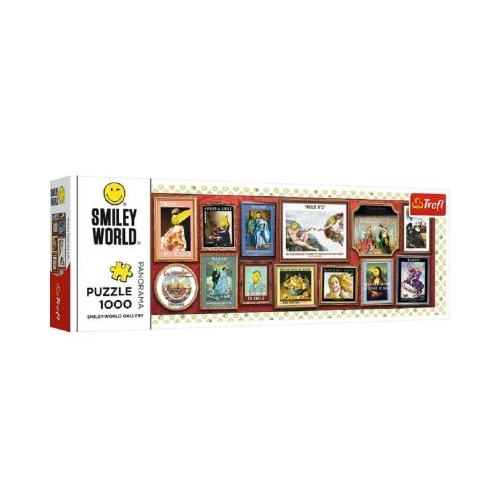 Puzzle 1000 Panorama Lumea Smiley Trefl