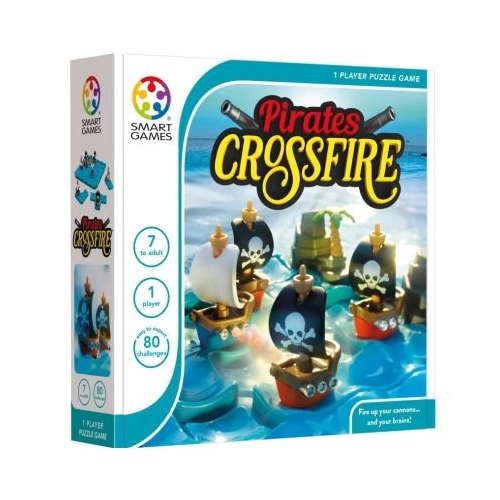 Joc de logica Pirates Crossfire cu 80 de provocari editie internationala