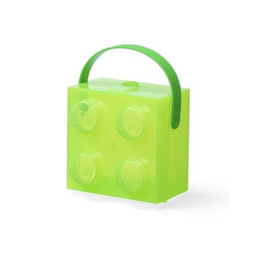Cutie LEGO 2x2 verde transparent 40240008