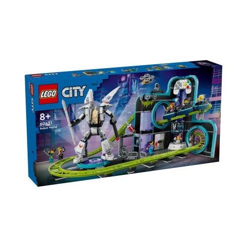 LEGO City. Parc cu roller-coaster Lumea Robotilor 60421 986 piese
