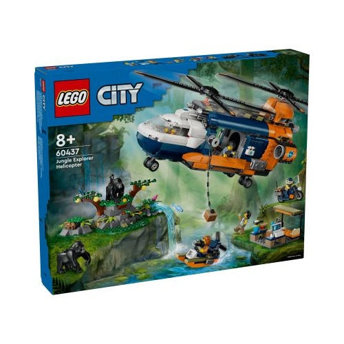 LEGO City. Elicopterul unui explorator al junglei la tabara de baza 60437 881 piese
