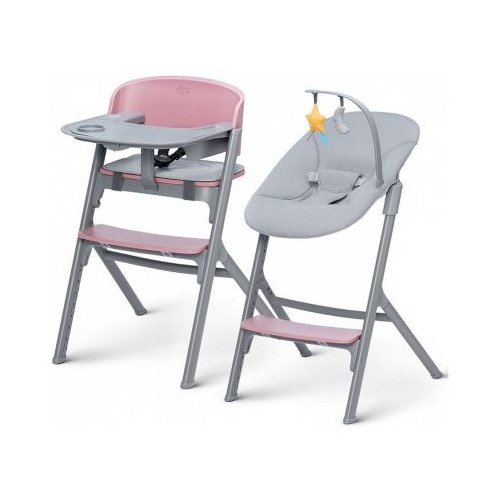 Scaun de masa Livy roz + Leagan Calmee roz Kinderkraft