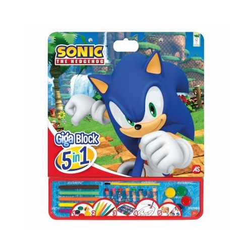 Set pentru desen Giga block 5 in 1 Sonic the Hedgehog