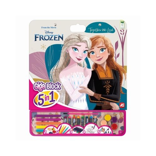 Set pentru desen Giga block 5 in 1 Frozen As Games
