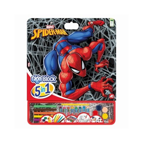 Set pentru desen Giga block 5 in 1 Spider Man As Games
