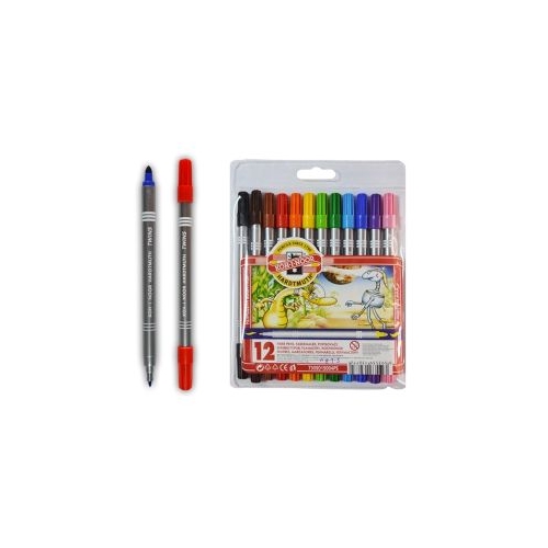 Carioca 12 Culori 2 Capete Koh-I-Noor