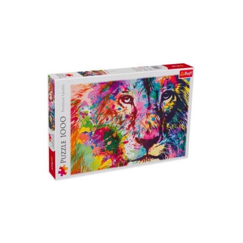 Puzzle 1000. Leul colorat Trefl