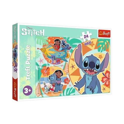 Puzzle 24 Maxi. Ziua vesela a lui Lilo si Stitch Trefl