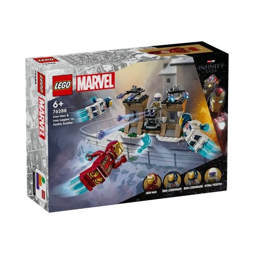 LEGO Marvel Super Heroes. Iron Man si Legiunea de Fier vs. Soldat Hydra 76288 135 piese