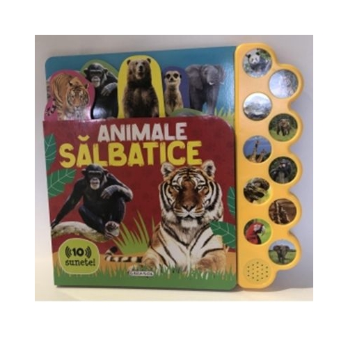 Animale salbatice. Carte cu sunete