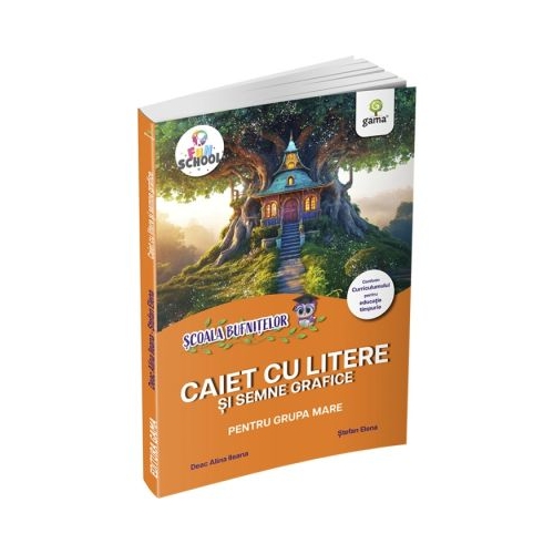 Scoala bufnitelor. Caiet cu litere si semne grafice pentru grupa mare - Alina Ileana Deac