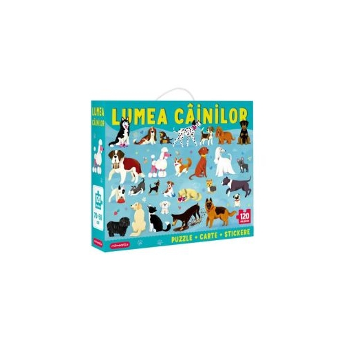 Joc educativ Puzzle Mimorello. Lumea Cainilor