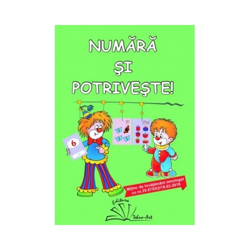 Numara si potriveste - contine 40 de jetoane
