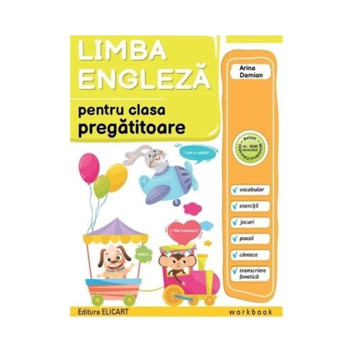 Limba engleza pentru clasa pregatitoare. Workbook - Arina Damian