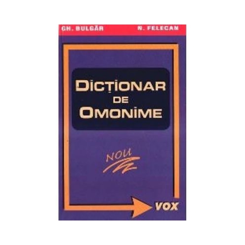 Dictionar de omonime de buzunar - Nicolae Felecan