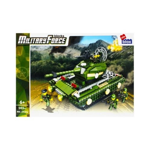 Joc constructie puzzle Tanc PVC Alleblox 563 piese J1269