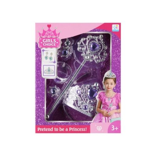 Jucarie set bijuterii printesa bagheta/coroana/inel/cercei MegaCreative J1691