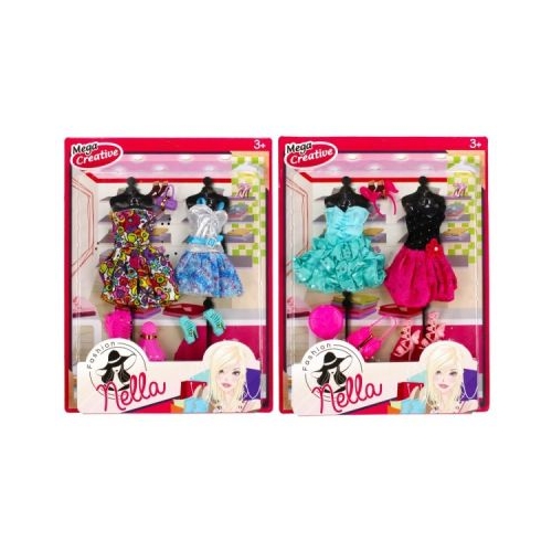 Jucarie set haine  incaltaminte papusa Nella MegaCreative diverse modele J700