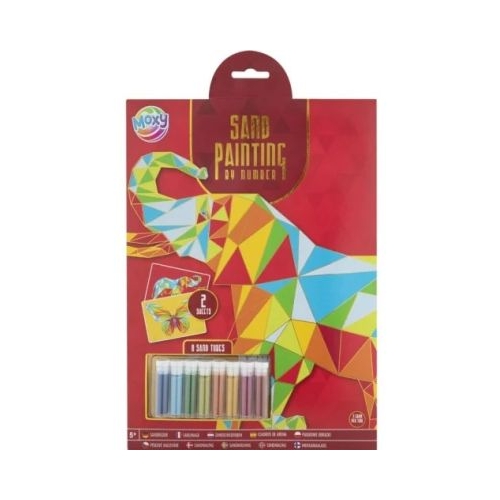 Set creativ Pictura cu nisip pe numere Elefant A4