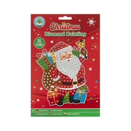 Set creativ cu tematica Craciun Diamond Painting A5 Mos Craciun