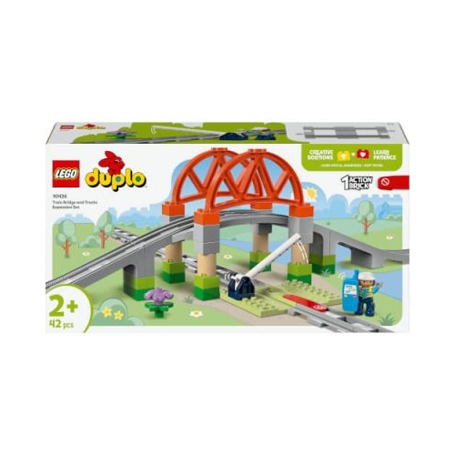 LEGO Duplo. Set de extindere Pod cu sine de cale ferata 10426 42 piese