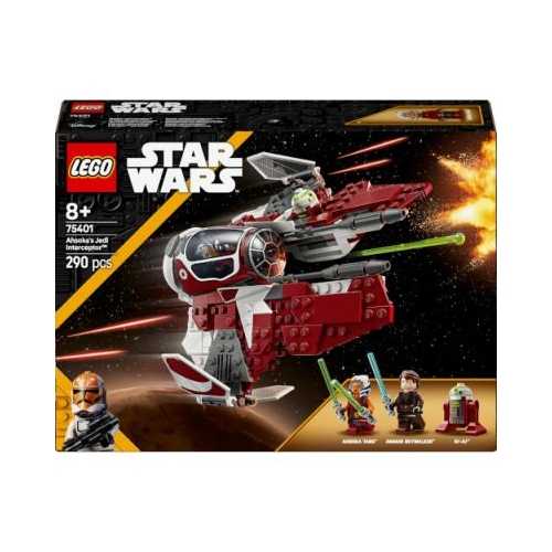 LEGO Star Wars. Nava Interceptor Jedi a lui Ahsoka 75401 290 piese