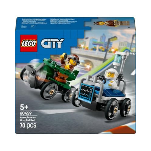 LEGO City. Pachet de curse Avion vs. pat de spital 60459 70 piese