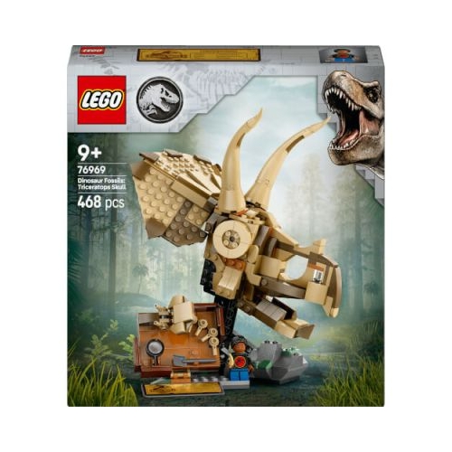 LEGO Jurassic World. Fosile de dinozaur. Craniu de Triceratops 76969 468 piese