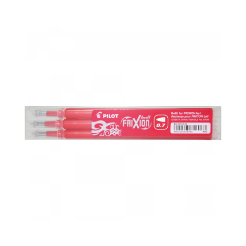 Rezerva roller Pilot Frixion BLS-FR7-R-S3 plastic 0. 7mm Fine rosu set 3 buc