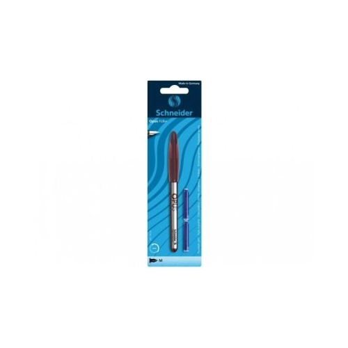Stilou Schneider Opus 422084 76120 2904-RV penita iridium M alimentare rezerve grip ergonomic blister 2 rezerve