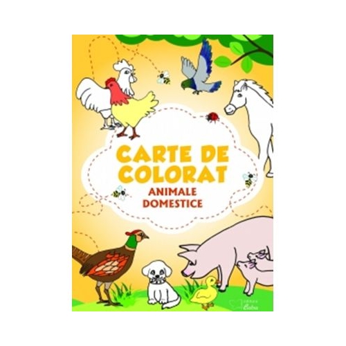 Carte de colorat. Animale domestice