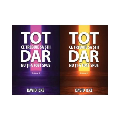 Pachet Tot ce trebuie sa stii dar nu ti-a fost spus 2 volume - David Icke