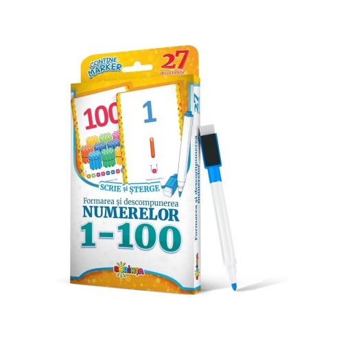 27 de cartonase. Scrie si sterge. Formarea si descompunerea numerelor